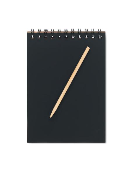 Libreta de papel con hojas negras para rascar Warrington PERSONALIZABLE