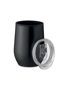 Vaso de acero inoxidable Gütersloh doble capa, interior PP 350ml PERSONALIZABLE