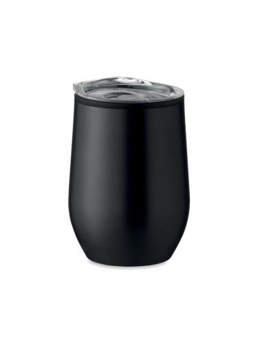 Vaso de acero inoxidable Gütersloh doble capa, interior PP 350ml PERSONALIZABLE