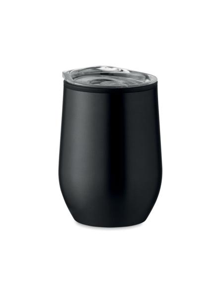 Vaso de acero inoxidable Gütersloh doble capa, interior PP 350ml PERSONALIZABLE