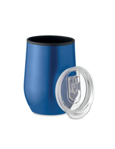 Vaso de acero inoxidable Gütersloh doble capa, interior PP 350ml PERSONALIZABLE