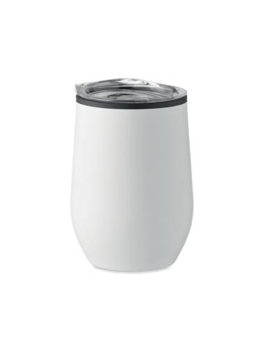 Vaso de acero inoxidable Gütersloh doble capa, interior PP 350ml PERSONALIZABLE