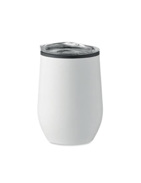 Vaso de acero inoxidable Gütersloh doble capa, interior PP 350ml PERSONALIZABLE