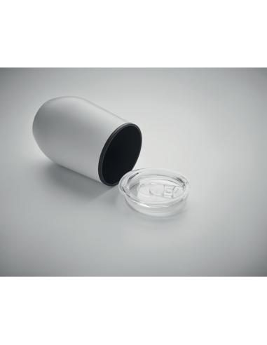 Vaso de acero inoxidable Gütersloh doble capa, interior PP 350ml PERSONALIZABLE