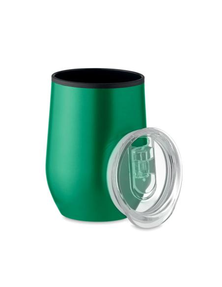 Vaso de acero inoxidable Gütersloh doble capa, interior PP 350ml PERSONALIZABLE