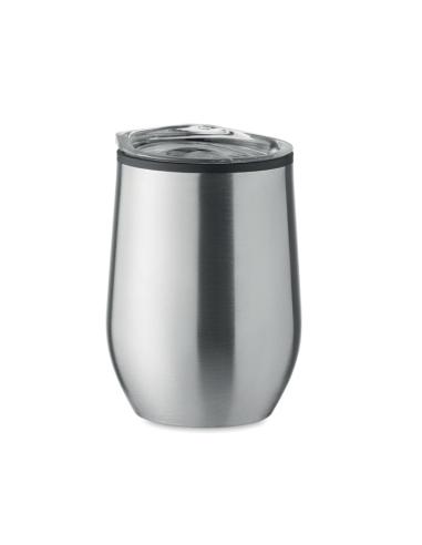 Vaso de acero inoxidable Gütersloh doble capa, interior PP 350ml PERSONALIZABLE