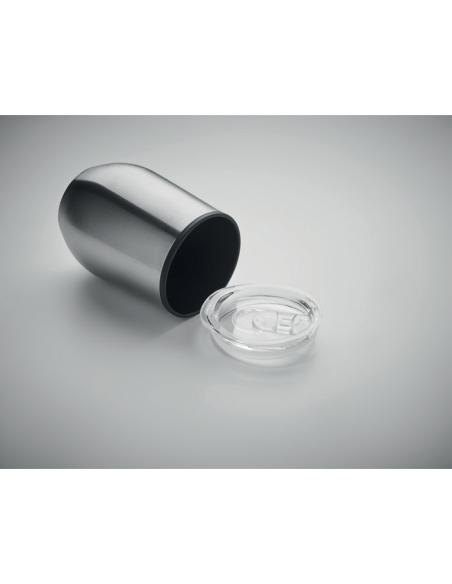Vaso de acero inoxidable Gütersloh doble capa, interior PP 350ml PERSONALIZABLE