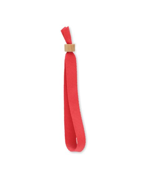 Pulsera de RPET Shanghai con cierre de bambú inviolable PERSONALIZABLE