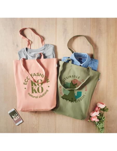 Bolsa de canvas orgánico 270g/m2 Sinj asas largas colores PERSONALIZABLE