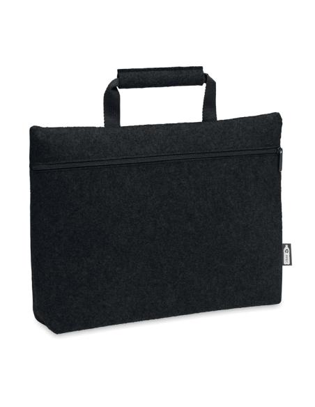 Bolsa de fieltro obtenido de botellas recicladas Rochdale para portátil 15" asas cortas PERSONALIZABLE