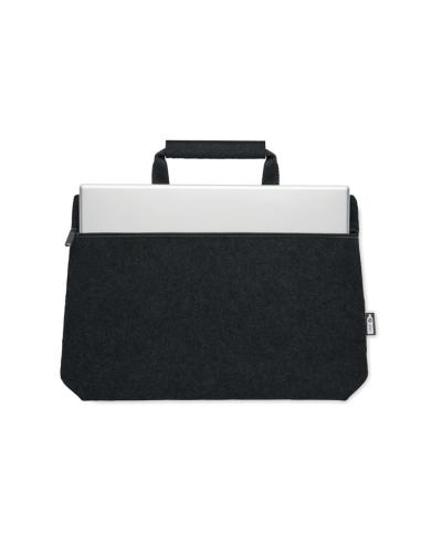Bolsa de fieltro obtenido de botellas recicladas Rochdale para portátil 15" asas cortas PERSONALIZABLE