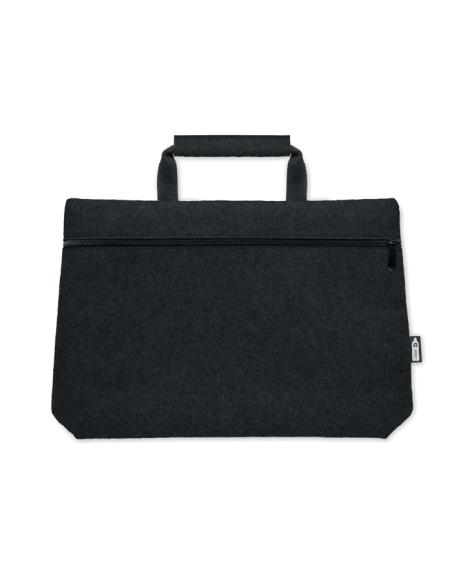 Bolsa de fieltro obtenido de botellas recicladas Rochdale para portátil 15" asas cortas PERSONALIZABLE