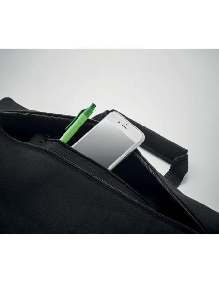 Bolsa de fieltro obtenido de botellas recicladas Rochdale para portátil 15" asas cortas PERSONALIZABLE