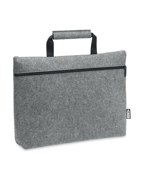 Bolsa de fieltro obtenido de botellas recicladas Rochdale para portátil 15" asas cortas PERSONALIZABLE