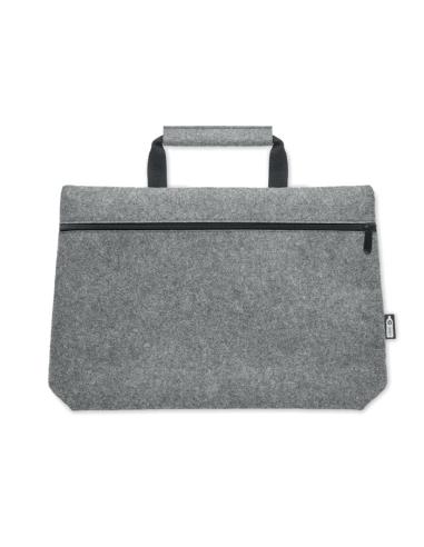Bolsa de fieltro obtenido de botellas recicladas Rochdale para portátil 15" asas cortas PERSONALIZABLE