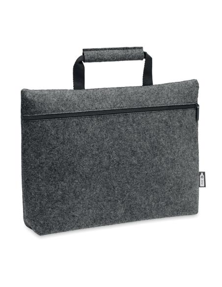 Bolsa de fieltro obtenido de botellas recicladas Rochdale para portátil 15" asas cortas PERSONALIZABLE
