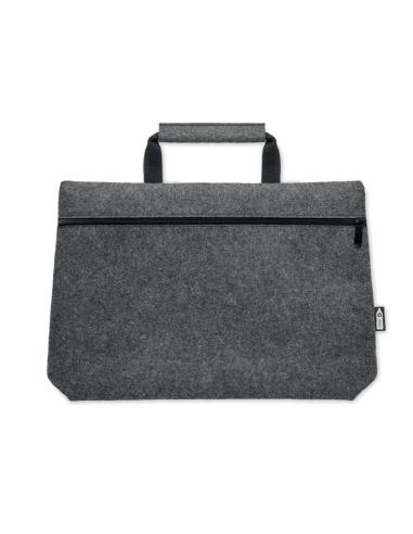 Bolsa de fieltro obtenido de botellas recicladas Rochdale para portátil 15" asas cortas PERSONALIZABLE