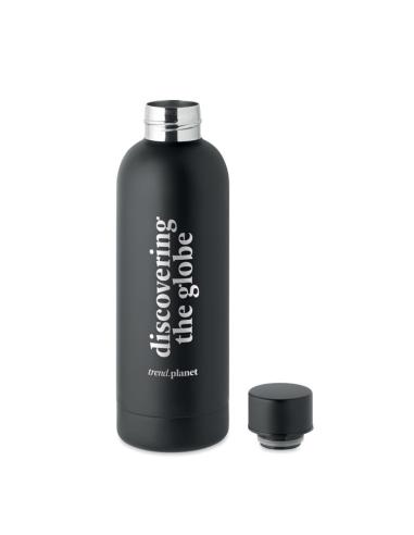 Botella agua de acero inoxidable reciclado Nin de doble capa sin BPA 500ml PERSONALIZABLE