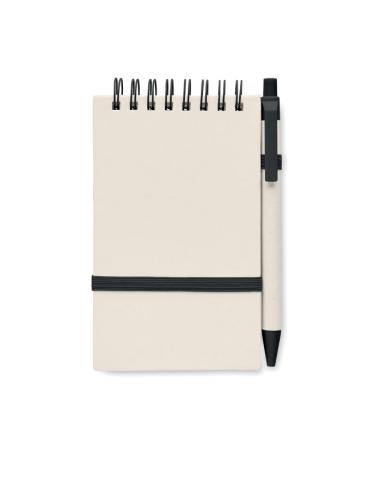 Libreta espiral A6 Montenegro con bolígrafo hecha con tetrabricks reciclados PERSONALIZABLE