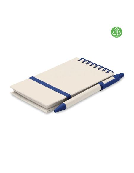Libreta espiral A6 Montenegro con bolígrafo hecha con tetrabricks reciclados PERSONALIZABLE