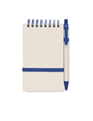 Libreta espiral A6 Montenegro con bolígrafo hecha con tetrabricks reciclados PERSONALIZABLE