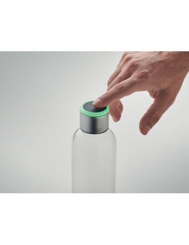 Botella agua reutilizable tritán Botsuana con sensor recordatorio hidratación sin BPA 500ml PERSONALIZABLE