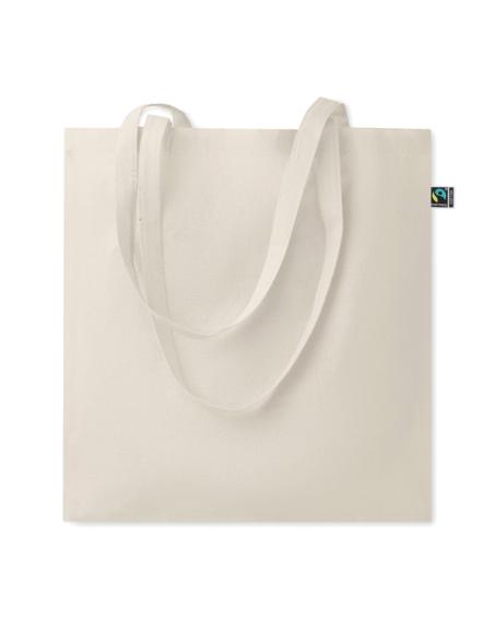 Bolsa de tela Torrevieja algodón 140g/m2 natur asas largas comercio justo PERSONALIZABLE