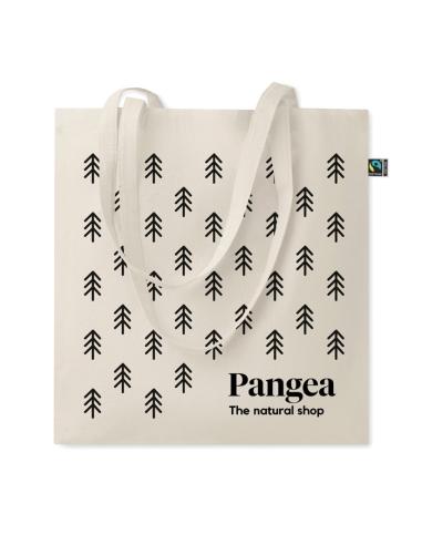 Bolsa de tela Torrevieja algodón 140g/m2 natur asas largas comercio justo PERSONALIZABLE