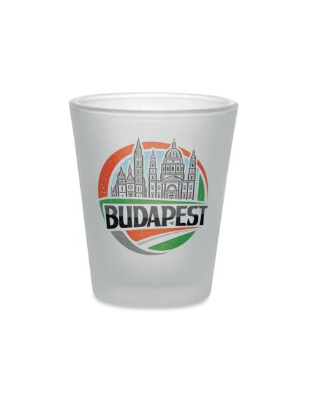 Vaso de chupito de cristal Slovenia especial sublimación 44ml PERSONALIZABLE