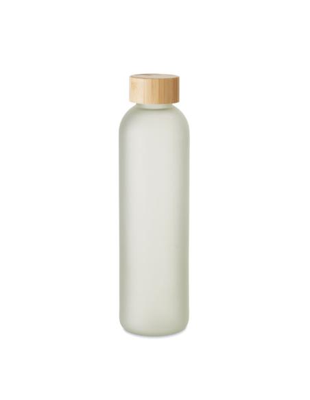 Botella de cristal Tirana especial sublimación con tapa de bambú sin BPA 650ml PERSONALIZABLE