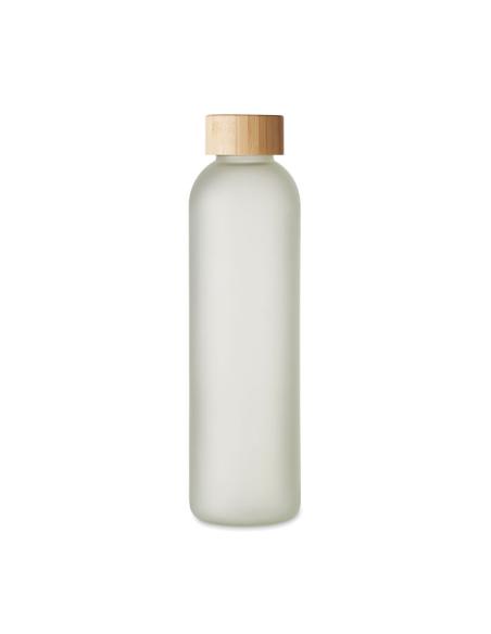 Botella de cristal Tirana especial sublimación con tapa de bambú sin BPA 650ml PERSONALIZABLE