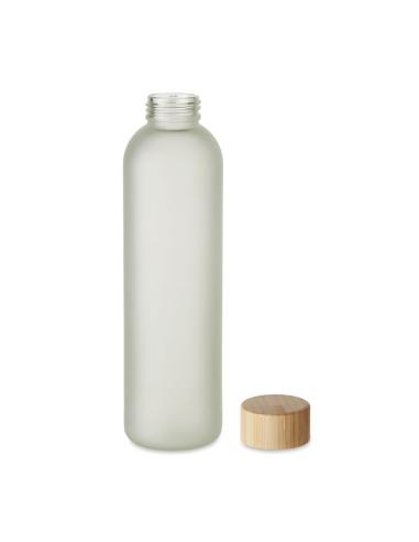 Botella de cristal Tirana especial sublimación con tapa de bambú sin BPA 650ml PERSONALIZABLE
