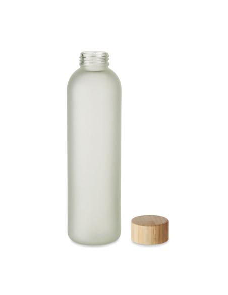 Botella de cristal Tirana especial sublimación con tapa de bambú sin BPA 650ml PERSONALIZABLE