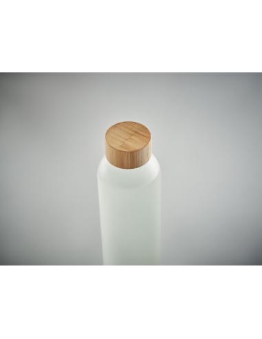 Botella de cristal Tirana especial sublimación con tapa de bambú sin BPA 650ml PERSONALIZABLE