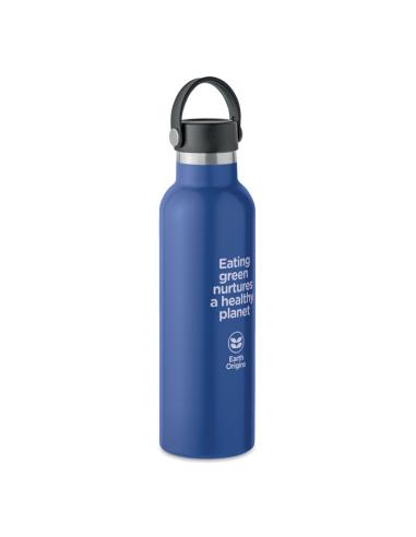 Botella agua de acero inoxidable reciclado Yamena doble capa con tapón adicional sin BPA 700ml PERSONALIZABLE