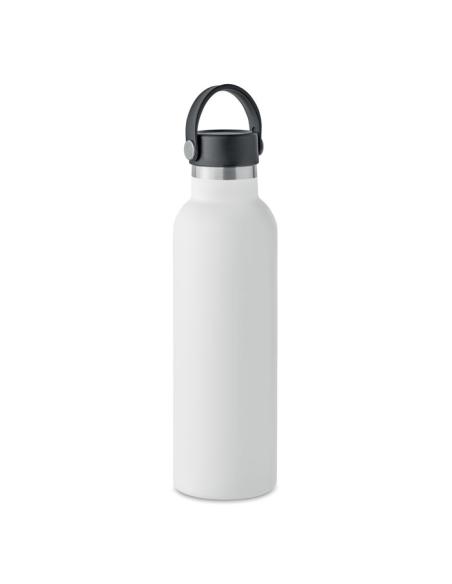 Botella agua de acero inoxidable reciclado Yamena doble capa con tapón adicional sin BPA 700ml PERSONALIZABLE