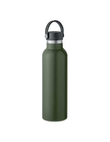 Botella agua de acero inoxidable reciclado Yamena doble capa con tapón adicional sin BPA 700ml PERSONALIZABLE