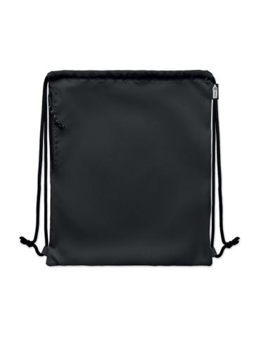 Bolsa grande de RPET Bengaluru con cuerdas gruesas y bolsillo lateral PERSONALIZABLE
