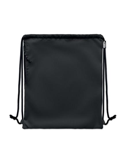 Bolsa grande de RPET Bengaluru con cuerdas gruesas y bolsillo lateral PERSONALIZABLE