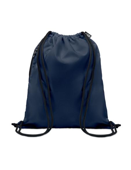 Bolsa grande de RPET Bengaluru con cuerdas gruesas y bolsillo lateral PERSONALIZABLE
