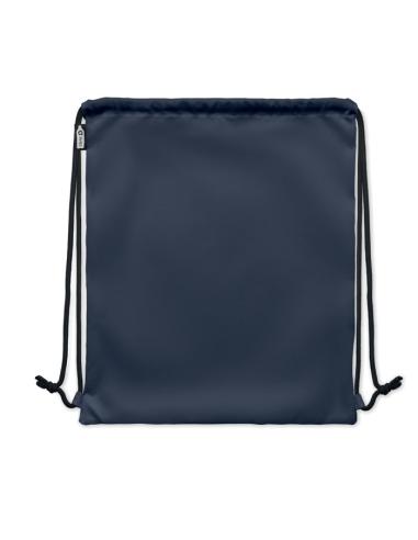 Bolsa grande de RPET Bengaluru con cuerdas gruesas y bolsillo lateral PERSONALIZABLE