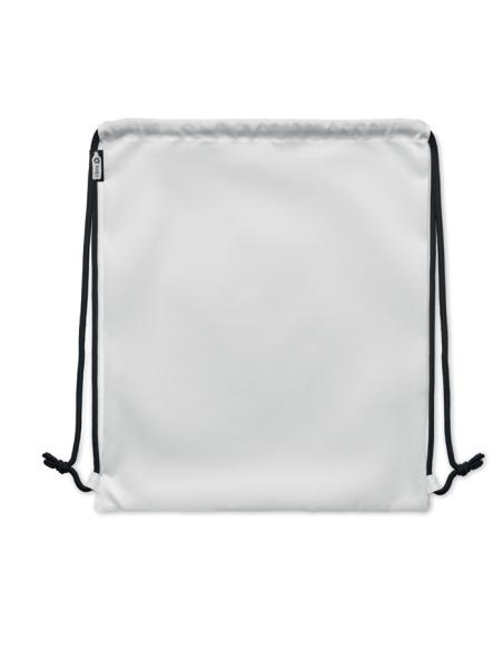 Bolsa grande de RPET Bengaluru con cuerdas gruesas y bolsillo lateral PERSONALIZABLE