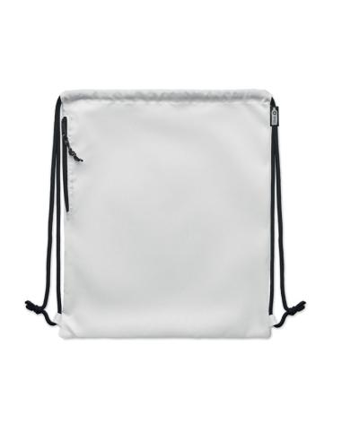 Bolsa grande de RPET Bengaluru con cuerdas gruesas y bolsillo lateral PERSONALIZABLE