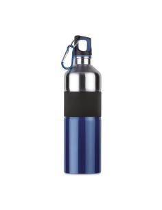 Botella agua de acero inox Kyoto bicolor con mosquetón sin BPA 750ml PERSONALIZABLE