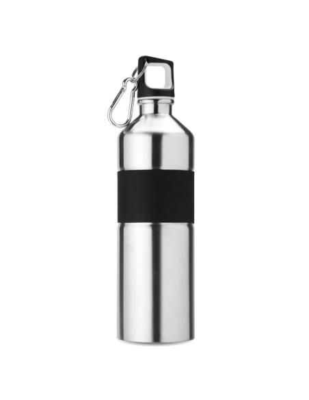Botella agua de acero inox Kyoto bicolor con mosquetón sin BPA 750ml PERSONALIZABLE
