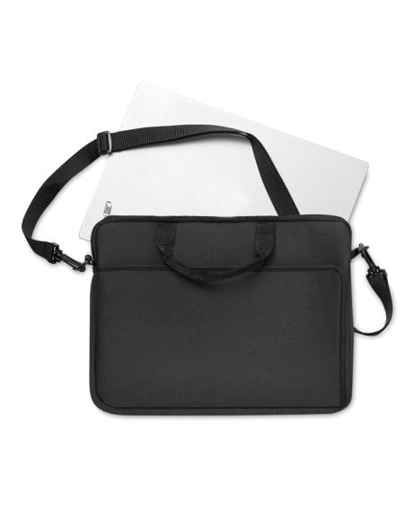 Bolsa reutilizable de neopreno Yaundé para portátil 14" asas cortas y bandolera PERSONALIZABLE