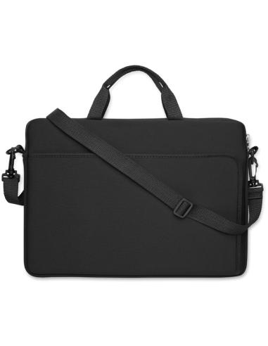 Bolsa reutilizable de neopreno Yaundé para portátil 14" asas cortas y bandolera PERSONALIZABLE