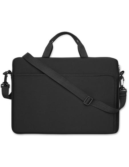 Bolsa reutilizable de neopreno Yaundé para portátil 14" asas cortas y bandolera PERSONALIZABLE