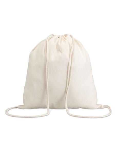 Bolsa de tela Baska algodón con cuerdas 100g/m2 natur PERSONALIZABLE