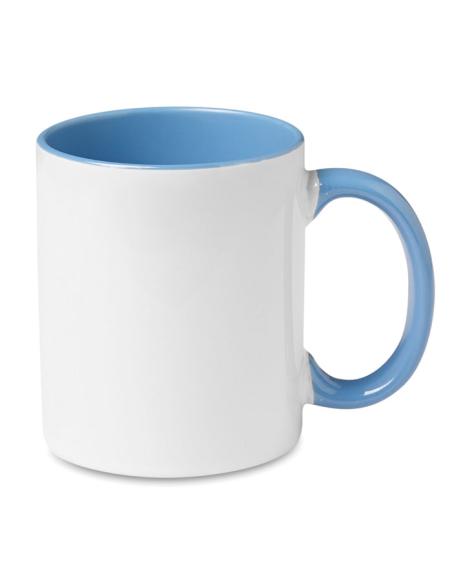 Taza cerámica Jena sublimación asa color 300ml PERSONALIZABLE